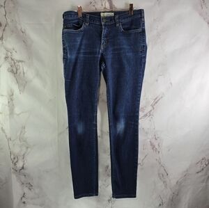 Carhartt Jeans Womens 6 Regular Skinny Fit Dark Medium Wash Denim Stretch Slim